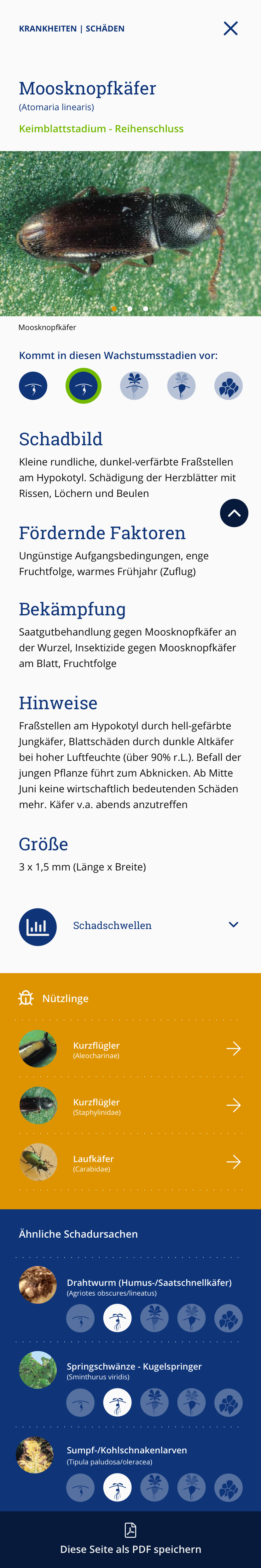 Screenshot der App