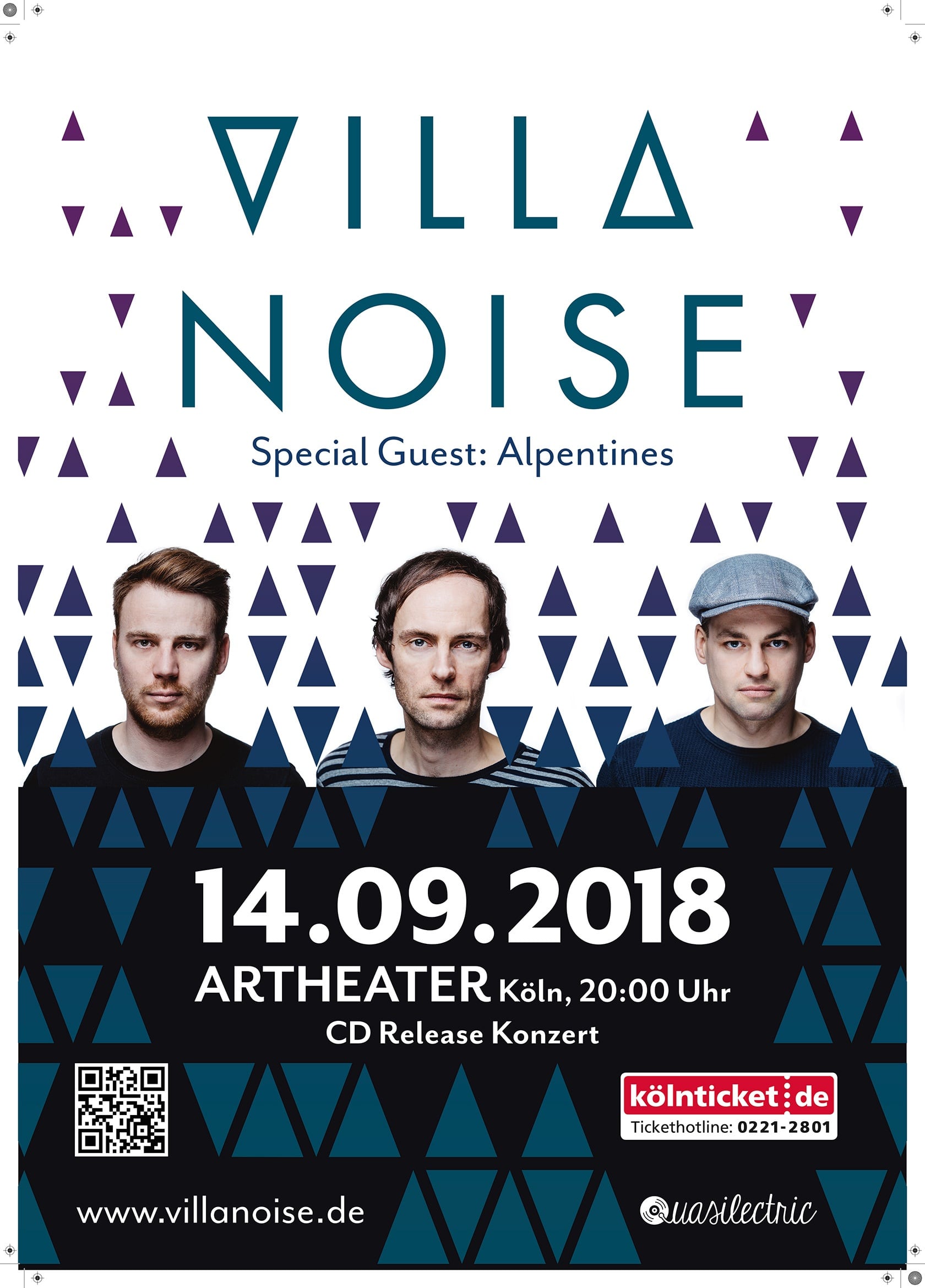 Poster zur Releaseparty von Stories Poster Villa Noise