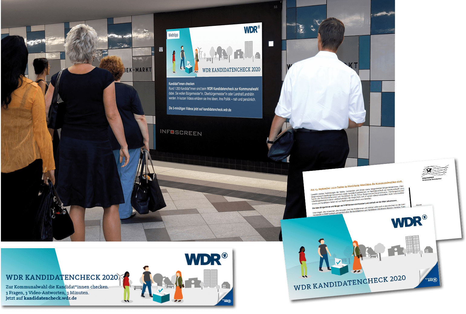 WDR KandidatInnen Check OOH Out of Home Werbung